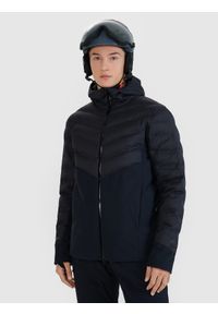4f - 4F Kurtka narciarska 4FPRO membrana Pertex Shield 20000 męska - czarna 3XL. Typ kołnierza: kaptur. Kolor: czarny. Materiał: tkanina, materiał, poliamid, dzianina, skóra. Długość: długie. Wzór: gładki. Sezon: zima. Styl: klasyczny #1
