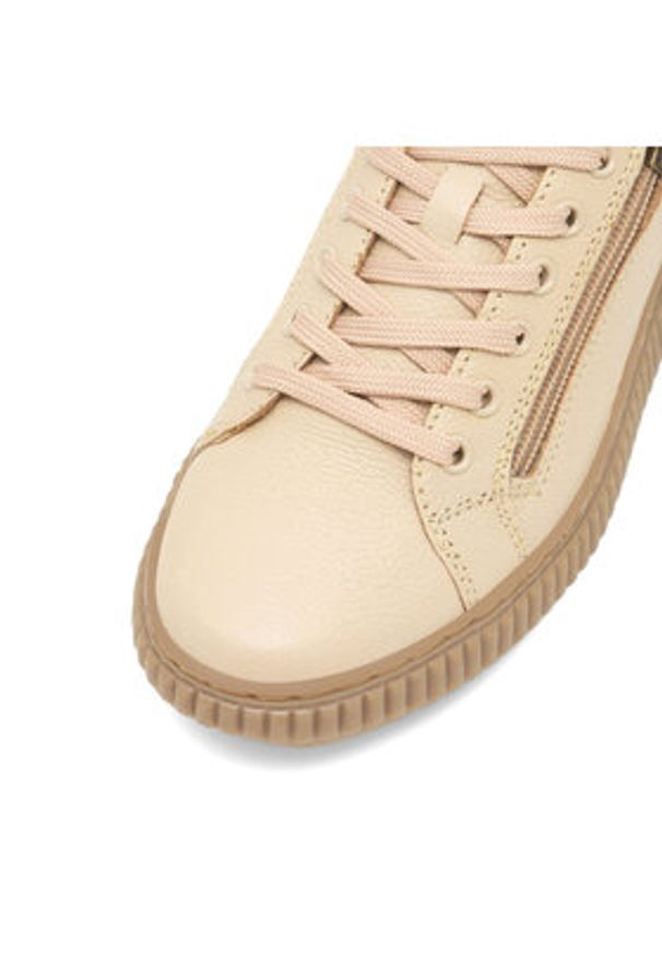 Go Soft Sneakersy WI16-RN052-01 Beżowy. Kolor: beżowy. Materiał: skóra