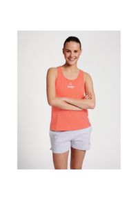 Damski tank top Hummel GC Val. Kolor: różowy, czerwony, wielokolorowy. Długość rękawa: bez rękawów. Sport: fitness