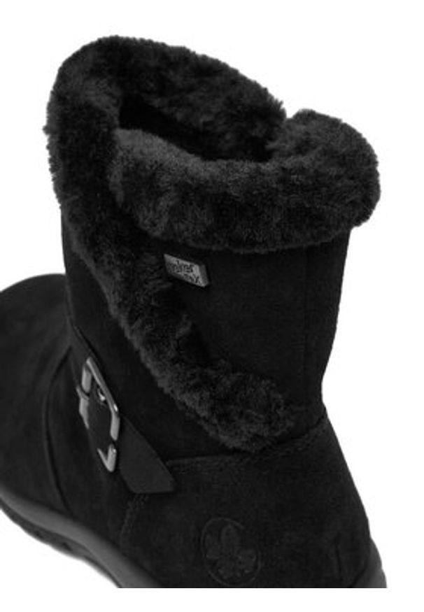 Rieker Botki CEO-L7179-00 Czarny. Kolor: czarny. Materiał: zamsz, skóra