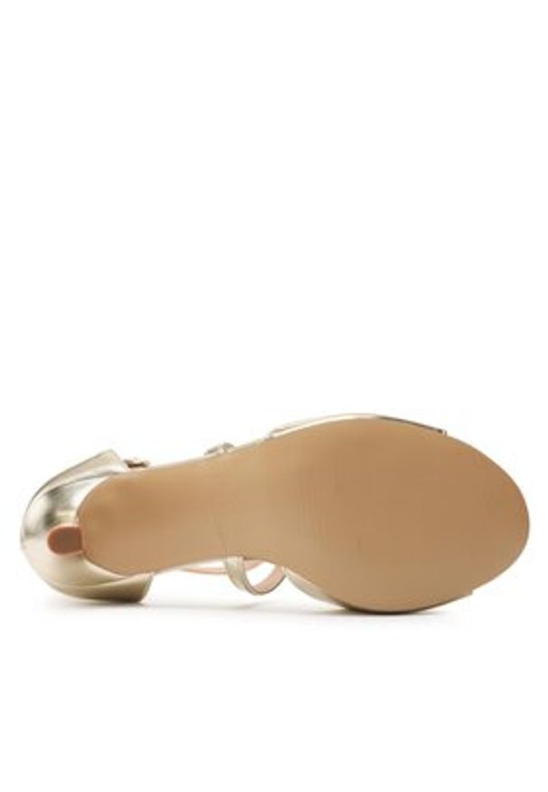 Clara Barson Sandały LS5953-02 Złoty. Kolor: złoty. Materiał: skóra