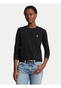 Polo Ralph Lauren Bluzka 211898699003 Czarny Regular Fit. Typ kołnierza: polo. Kolor: czarny. Materiał: bawełna