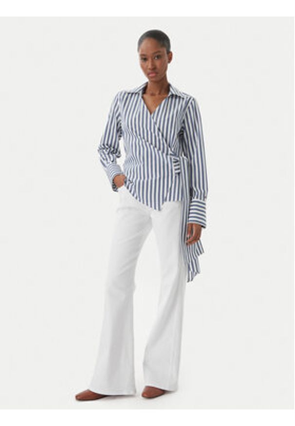 TOMMY HILFIGER - Tommy Hilfiger Jeansy WW0WW49655 Biały Flare Fit. Kolor: biały