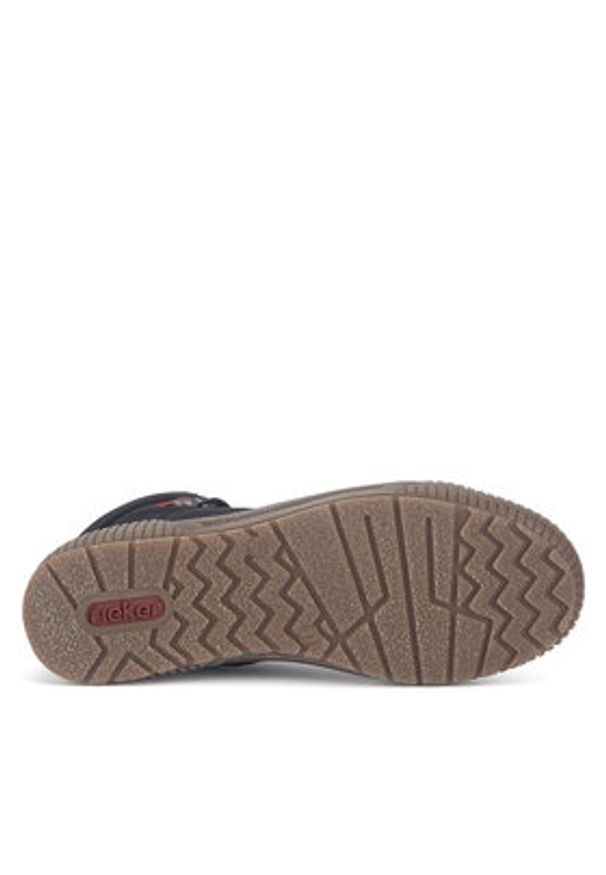 Rieker Botki N0730-00 Czarny. Kolor: czarny. Materiał: skóra