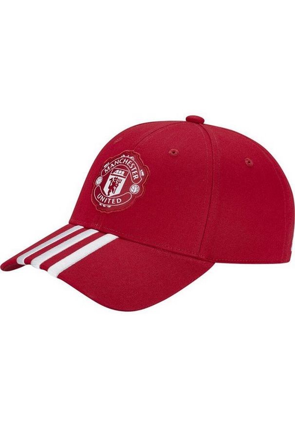 MANCHESTER CITY - Czapka Z Daszkiem Adidas. Kolor: czerwony