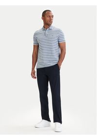 TOMMY HILFIGER - Tommy Hilfiger Polo MW0MW33140 Niebieski Regular Fit. Typ kołnierza: polo. Kolor: niebieski. Materiał: bawełna #3