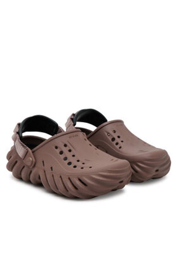 Crocs Klapki Echo Clog 207937 Brązowy. Kolor: brązowy