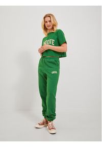 JJXX Spodnie dresowe 12244364 Zielony Relaxed Fit. Kolor: zielony. Materiał: dresówka, bawełna