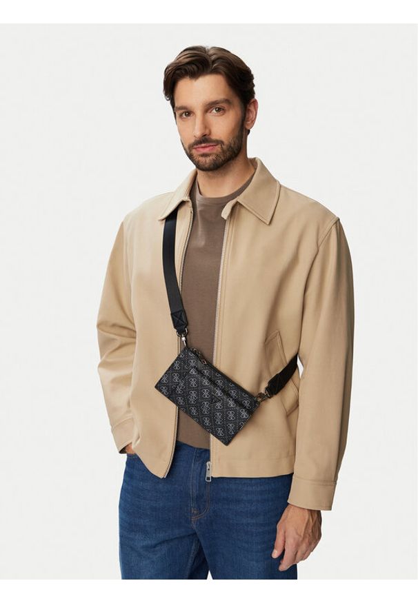 Guess Saszetka HMMILO P6391 Czarny. Kolor: czarny. Materiał: materiał