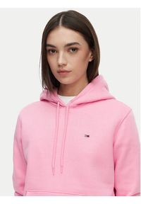 Tommy Jeans Bluza Flag DW0DW19958 Różowy jasny Regular Fit. Kolor: różowy. Materiał: bawełna #3