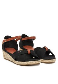 TOMMY HILFIGER - Tommy Hilfiger Espadryle T3A7-33801-0048 S Czarny. Kolor: czarny. Materiał: materiał #7