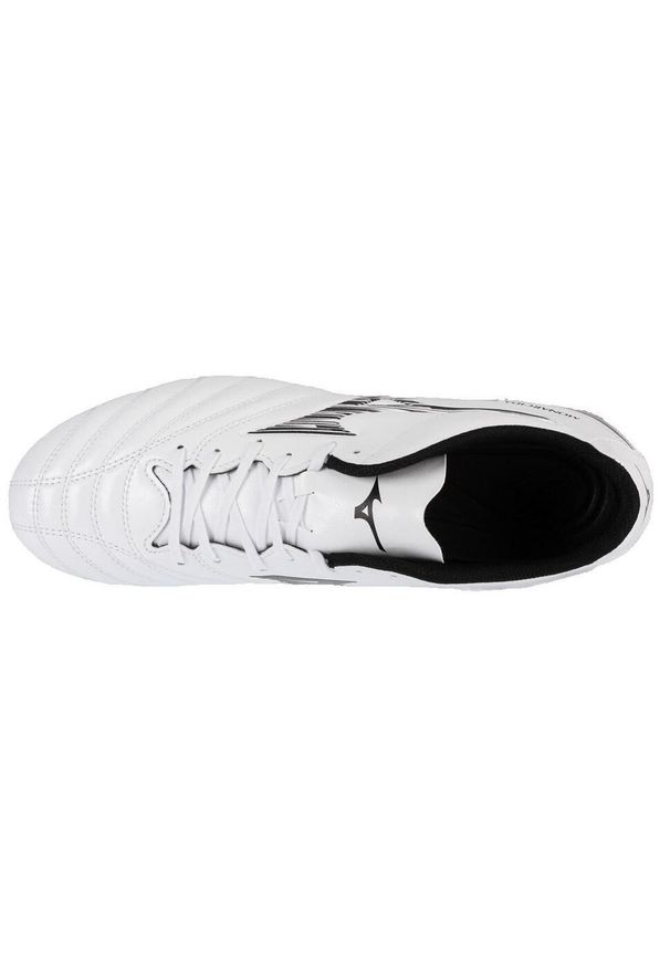Buty piłkarskie męskie Mizuno Monarcida Neo III. Kolor: czarny. Materiał: materiał, skóra, syntetyk. Szerokość cholewki: normalna. Sport: piłka nożna