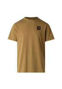 Koszulka męska The North Face Evolution Box Half Dome 0A8G9C2EL1 - brązowa. Kolor: brązowy. Materiał: bawełna, tkanina, poliester. Długość rękawa: krótki rękaw. Długość: krótkie #1