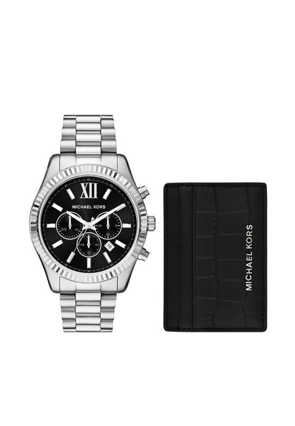 Michael Kors Zegarek MK1091SET Srebrny. Kolor: srebrny