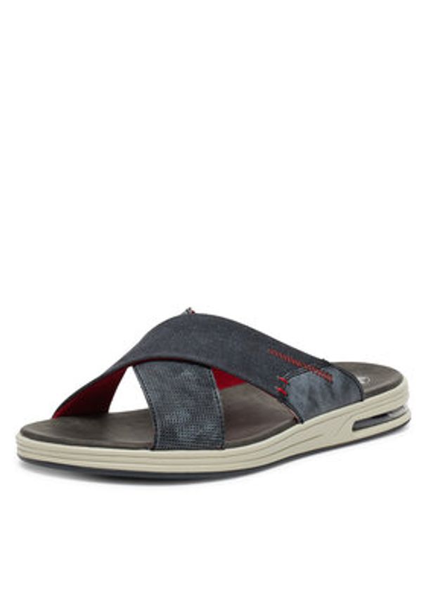 Rieker Klapki 29086-15 Granatowy. Kolor: niebieski. Materiał: syntetyk, materiał