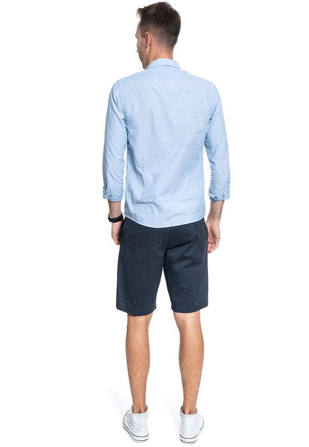 Lee - MĘSKIE SZORTY MATERIAŁOWE LEE COMFORT SHORT XM NAVY L71ZPB09 112119601. Materiał: materiał