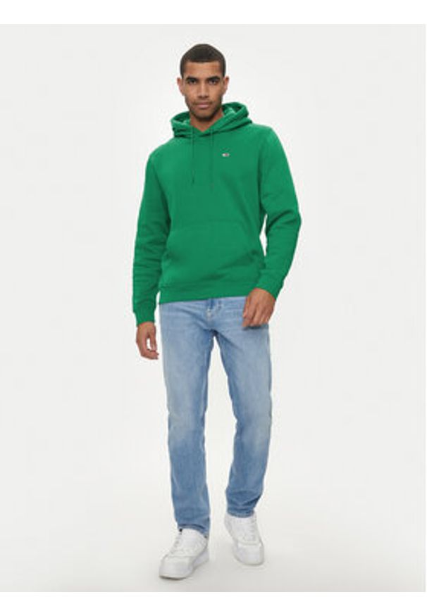 Tommy Jeans Bluza Flag DM0DM20497 Zielony Regular Fit. Kolor: zielony. Materiał: bawełna