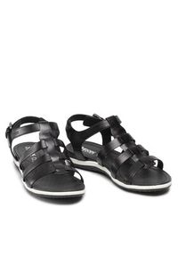 Geox Sandały D Sand. Vega A D72R6A 00043 C9999 Czarny. Kolor: czarny. Materiał: skóra #6