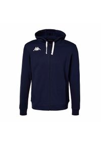 Bluza z kapturem Kappa Banto. Typ kołnierza: kaptur. Kolor: niebieski. Sport: fitness #1