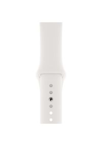 APPLE Watch 4 Cellular 40mm (Srebrny z opaską sportową w kolorze białym). Kolor: srebrny, wielokolorowy, biały. Styl: sportowy #3