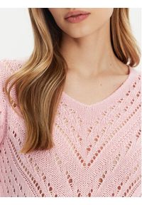 JDY Sweter New Sun 15212788 Różowy Regular Fit. Kolor: różowy. Materiał: syntetyk #8