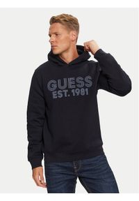 Guess Bluza M4YQ36 K9Z21 Granatowy Regular Fit. Kolor: niebieski. Materiał: bawełna #1