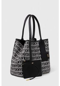 DKNY - Dkny torebka kolor czarny. Kolor: czarny. Rodzaj torebki: na ramię #6