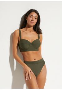 bonprix - Bikini na fiszbinach (2 części). Kolor: zielony #1
