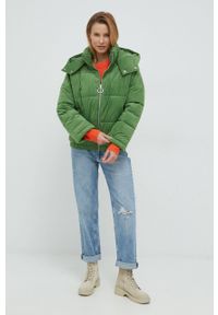 United Colors of Benetton kurtka damska kolor zielony zimowa. Kolor: zielony. Sezon: zima #4