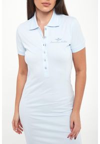 Aeronautica Militare - Sukienka z kołnierzem polo AERONAUTICA MILITARE. Typ kołnierza: polo #5