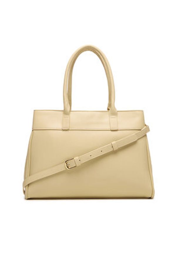 VALENTINO - Valentino Torebka Alina Re VBS9QB01 Écru. Kolor: kremowy. Materiał: skórzane