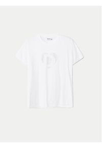 Desigual T-Shirt Daisy 24WWTK01 Biały Slim Fit. Kolor: biały. Materiał: bawełna #4