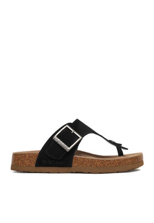 G-Star RAW - G-Star Raw Japonki CWB-WS-1128-51-S Czarny. Kolor: czarny. Materiał: skóra, zamsz