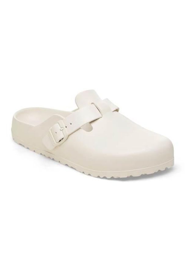 Klapki damskie Birkenstock Boston Eva Eggshell. Kolor: biały. Materiał: materiał, syntetyk