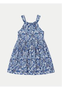Mayoral Sukienka letnia 3945 Niebieski Regular Fit. Kolor: niebieski. Materiał: bawełna. Sezon: lato #2