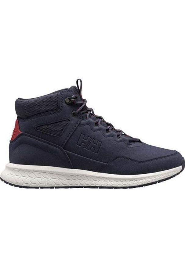 Buty do chodzenia męskie Helly Hansen Sneboo. Wysokość cholewki: za kostkę. Zapięcie: sznurówki. Kolor: wielokolorowy, niebieski. Materiał: materiał. Szerokość cholewki: normalna. Sport: turystyka piesza