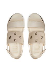 Liu Jo Sandały Maxi Wonder Sandal 08 BA4109 PX310 Beżowy. Kolor: beżowy. Materiał: zamsz, skóra #6