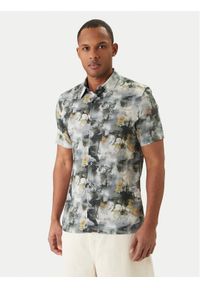 Guess Koszula M6GH65 W1916 Szary Regular Fit. Kolor: szary. Materiał: wiskoza #1