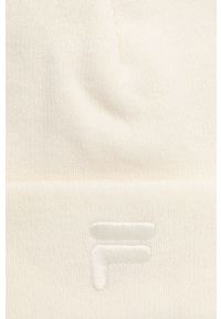 Fila czapka kolor beżowy z grubej dzianiny. Kolor: beżowy. Materiał: dzianina #3