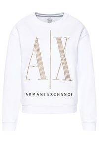 Armani Exchange Bluza 8NYM01 YJ68Z 1000 Biały Regular Fit. Kolor: biały. Materiał: bawełna #5