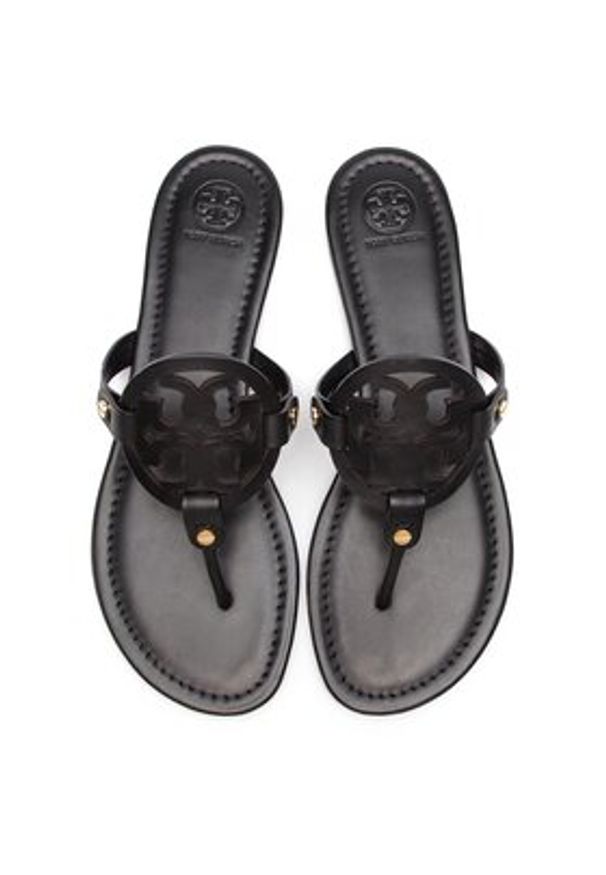Tory Burch Japonki Miller 11744 Czarny. Kolor: czarny. Materiał: skóra