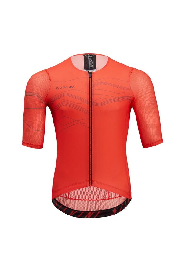 Koszulka rowerowa męska Silvini Jersey Legno MD2000. Kolor: czerwony, wielokolorowy, brązowy, zielony. Materiał: jersey