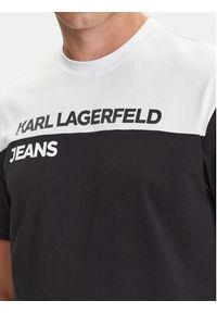 Karl Lagerfeld Jeans T-Shirt A3M17004 Czarny Regular Fit. Kolor: czarny. Materiał: bawełna #4