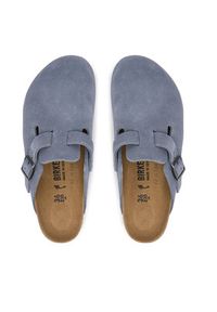 Birkenstock Klapki Boston 1032727 Niebieski. Kolor: niebieski. Materiał: zamsz, skóra #3