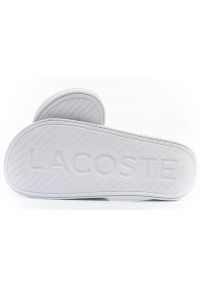 Klapki Lacoste Croco Dualiste 201R5 743CMA00201R5 białe. Okazja: na spacer. Kolor: biały. Materiał: materiał, syntetyk #9