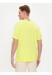 TOMMY HILFIGER - Tommy Hilfiger T-Shirt Coin MW0MW34437 Żółty Regular Fit. Kolor: żółty. Materiał: bawełna #3