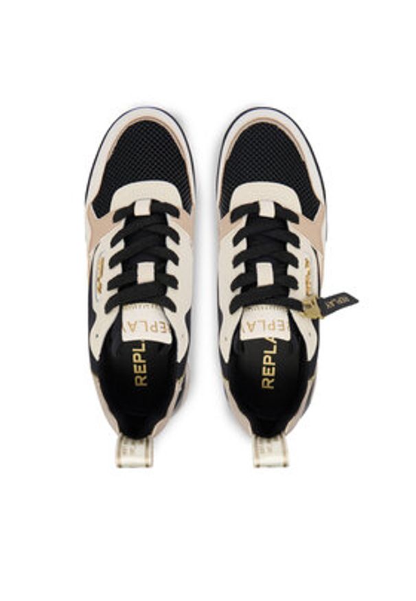 Replay - REPLAY Sneakersy GWS9H .000.C0015L Kolorowy. Materiał: skóra. Wzór: kolorowy