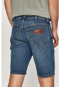 Wrangler - Szorty jeansowe. Okazja: na co dzień. Kolor: niebieski. Materiał: jeans. Wzór: gładki. Styl: casual #3