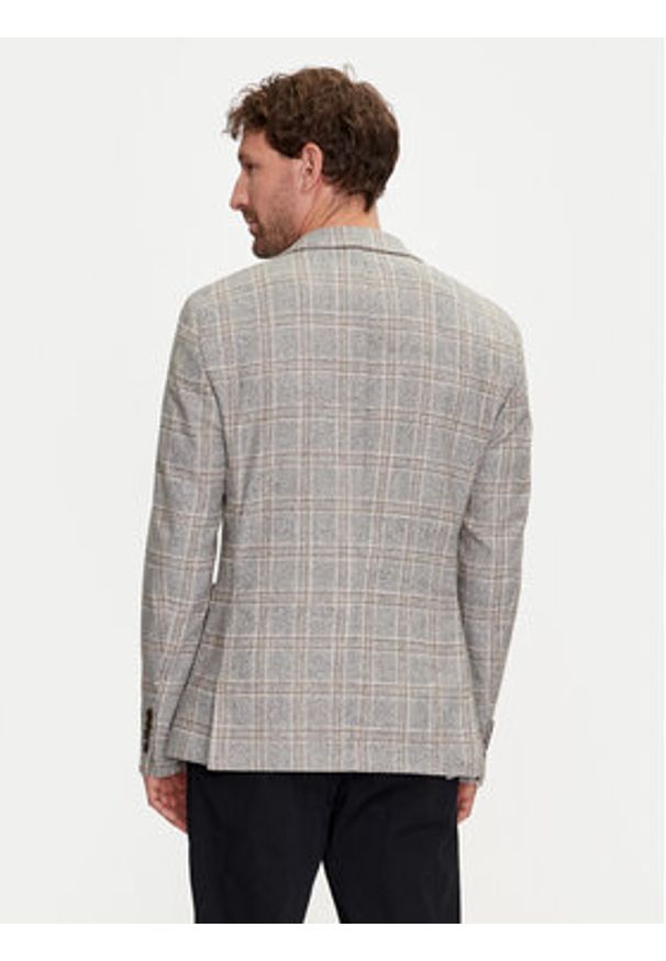 JOOP! Marynarka 17 JB-47Hoverest 30042862 Szary Slim Fit. Kolor: szary. Materiał: syntetyk, bawełna