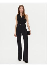 Elisabetta Franchi Spodnie materiałowe PA-078-51E2-V300 Czarny Regular Fit. Kolor: czarny. Materiał: syntetyk #3